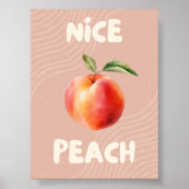 Nice Peach | Badewanne Print | Trendy Wall Art Poster (Vorne)