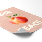 Nice Peach | Badewanne Print | Trendy Wall Art Poster (Ecke)