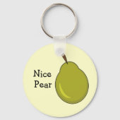 Nice Pear — Fruchtig, Kokettes Design Schlüsselanhänger (Vorderseite)