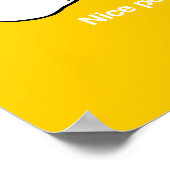 NICE PEAR - WEISS -.pnng Poster (Ecke)