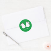 NICE PEAR - WEISS -.pnng Runder Aufkleber (Umschlag)