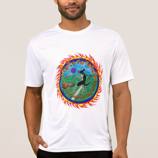Nice People Play Ultimate, Fire Edition T-Shirt (Vorderseite)