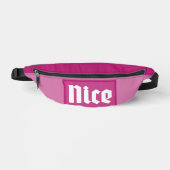 Nice Pink Box Typography Fanny Pack Bauchtasche (Vorderseite)