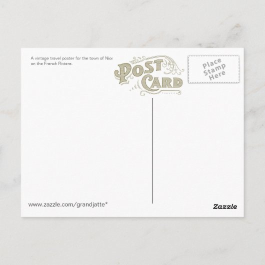 Nice Poster Post Card Postkarte (Rückseite)