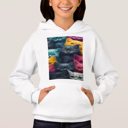 NICE PULL CATS FOR KIDS HOODIE (Vorderseite)