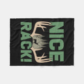 Nice Rack Antlers Deer Funny Junting Hunter Spaß Fleecedecke (Vorderseite (Horizontal))
