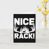 Nice Rack Antlers Deer Funny Junting Hunter Spaß Karte (Gelbe Blume)