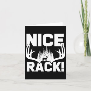 Nice Rack Antlers Deer Funny Junting Hunter Spaß Karte
