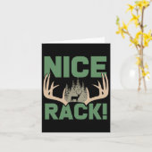Nice Rack Antlers Deer Funny Junting Hunter Spaß Karte (Gelbe Blume)