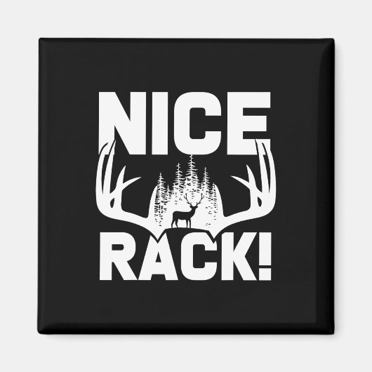 Nice Rack Antlers Deer Funny Junting Hunter Spaß Magnet (Vorne)
