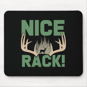 Nice Rack Antlers Deer Funny Junting Hunter Spaß Mousepad