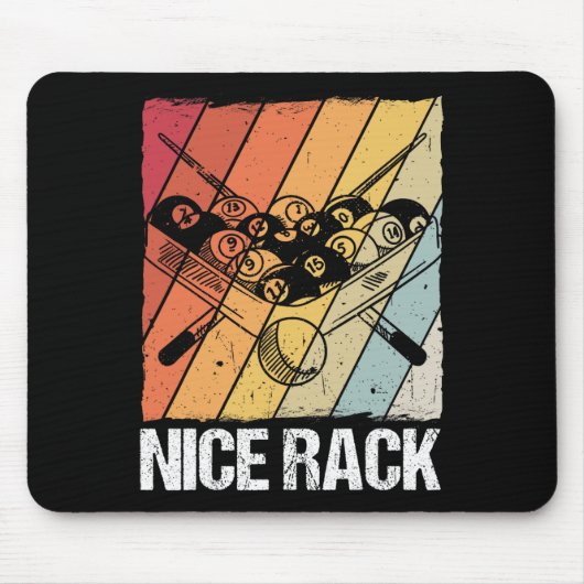 Nice Rack Billiard Pool Player Mousepad (Vorne)