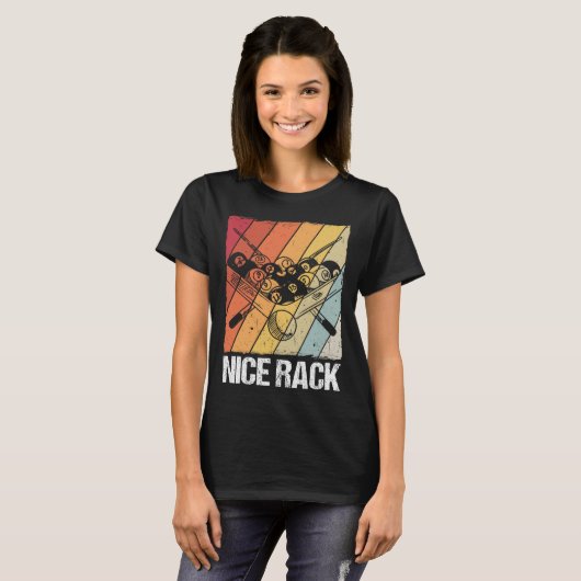 Nice Rack Billiard Pool Player T-Shirt (Vorne ganz)