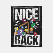 Nice Rack Billiards Fleecedecke (Vorderseite)