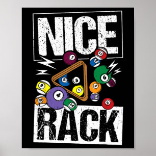 Nice Rack Billiards Poster