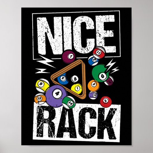 Nice Rack Billiards Poster (Vorne)