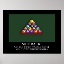 NICE RACK Billiards Poster