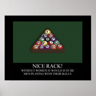 NICE RACK Billiards Poster