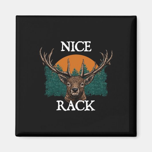 Nice Rack Deer Junting Elk Hunter Animal Stalking Magnet (Vorne)