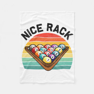 Nice Rack Funny Billiard Player Vintag Pool Bill Fleecedecke