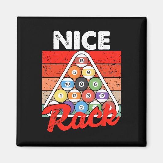 Nice Rack Funny Billiards Spielplatz Billiard Vin Magnet (Vorne)