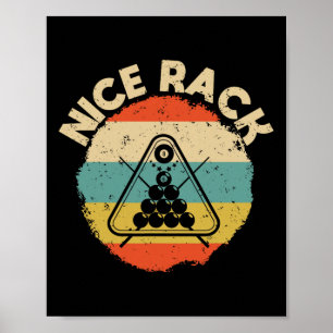 Nice Rack Funny Billiards Spielplatz Billiard Vin Poster