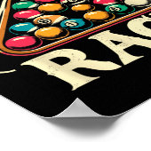 Nice Rack Pool Billiard Spieler Billard Cue Sport Poster (Ecke)