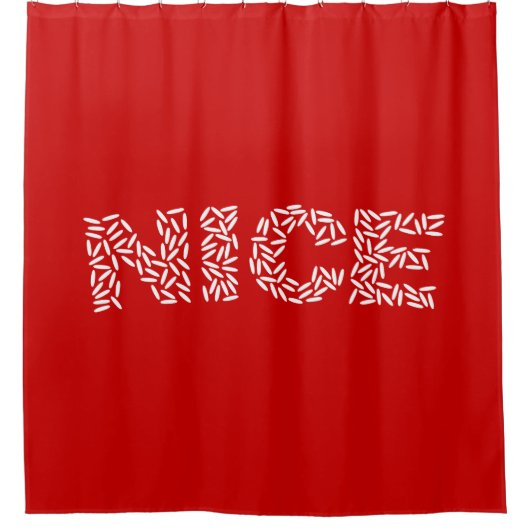 Nice Rice Duschvorhang (Vorderseite)