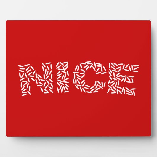 Nice Rice Fotoplatte (Vorderseite)