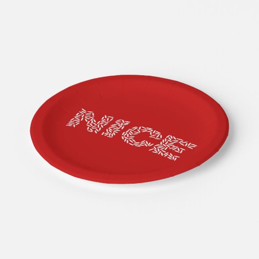 Nice Rice Pappteller (Schrägansicht)