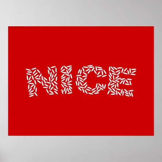 Nice Rice Poster (Vorne)