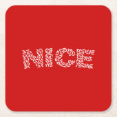 Nice Rice Rechteckiger Pappuntersetzer (Vorderseite)