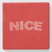 Nice Rice Steinuntersetzer (Vorderseite)