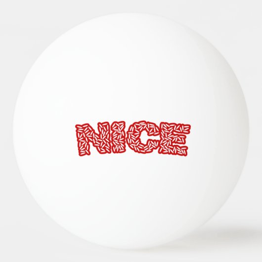 Nice Rice Tischtennisball (Vorderseite)