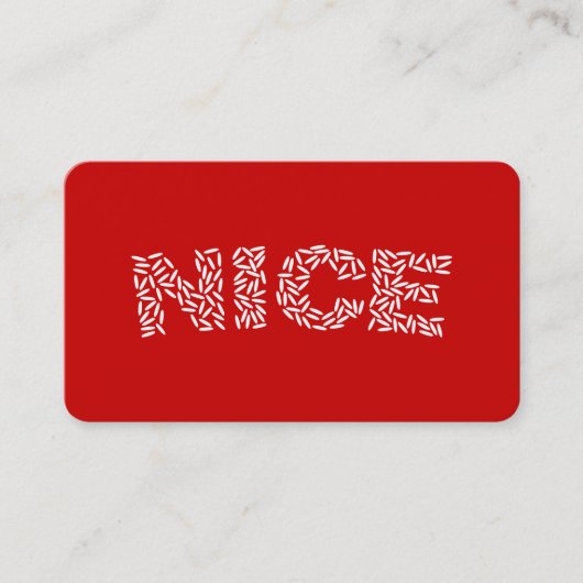 Nice Rice Visitenkarte (Vorderseite)