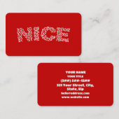 Nice Rice Visitenkarte (Vorne/Hinten)