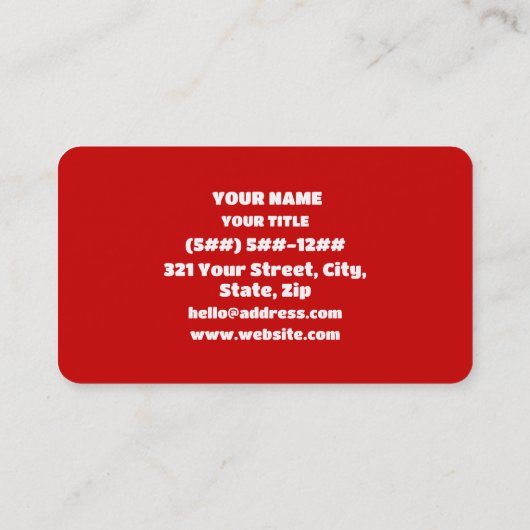 Nice Rice Visitenkarte (Rückseite)