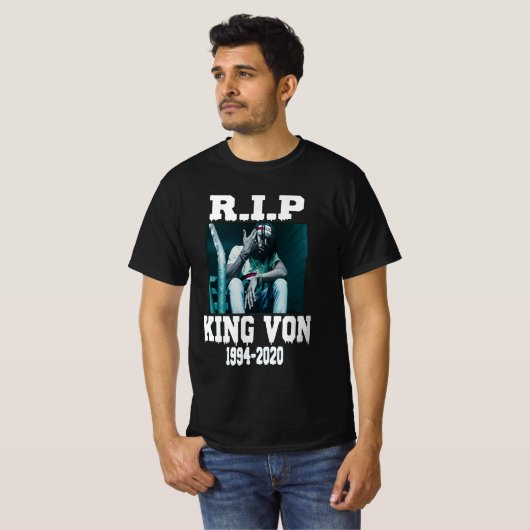 " Nice Rip King Von " T-Shirt (Vorne ganz)