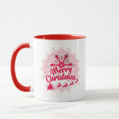 Nice Santa Claus Schneeflocke TASSE (Links)