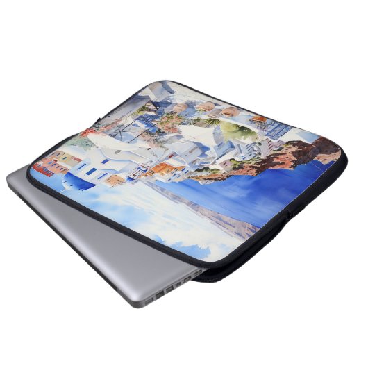 Nice Santorini Laptopschutzhülle (Vorne Knopf)