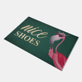 Nice Shoes Flamingo Doormat, Funny Fußmatte (Schrägansicht)