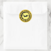 Nice Skydiving Siegel Runder Aufkleber (Tasche)