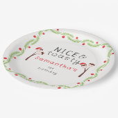 Nice S'mores Marshmallows Kids Xmas Birthday Party Pappteller (Schrägansicht)