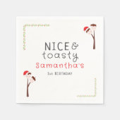 Nice S'mores Marshmallows Kids Xmas Birthday Party Serviette (Vorderseite)