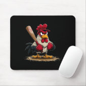 Nice Srt Rooster Look For Baseball And Bat Lovers  Mousepad (Mit Mouse)