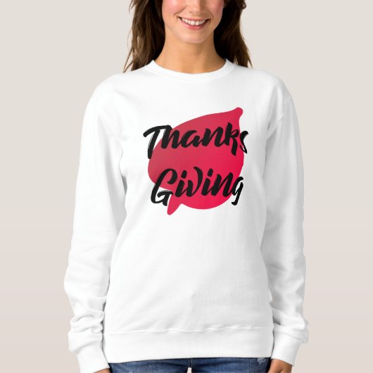 Nice Text Erntedank Typografie auf Leaf Hoodie (Vorderseite)