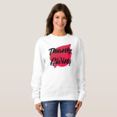 Nice Text Erntedank Typografie auf Leaf Hoodie (Vorne ganz)