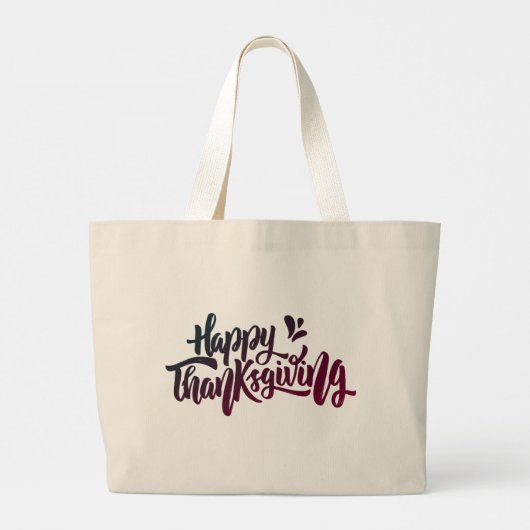 Nice Text Typografy for Erntedank Jumbo Stoffbeutel (Rückseite)