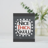 Nice Thick Skull Postcard Postkarte (Stehend Vorderseite)