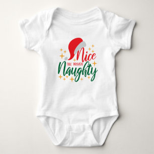 Nice Til Proven Naughty, Novelty Funny Funny Chris Baby Strampler